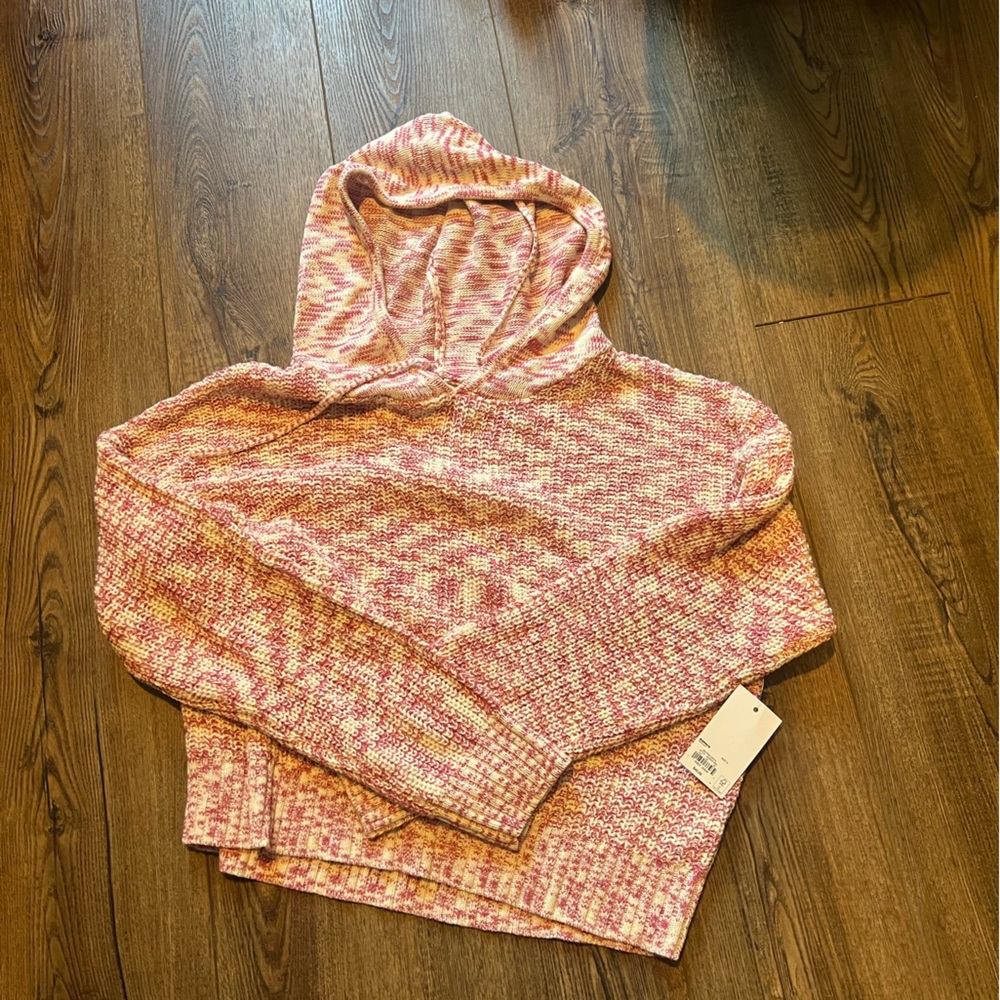 SO Women's Multicolor Knit Cowl Sweater